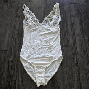 By Malene Birger Lace Tank Bodysuit